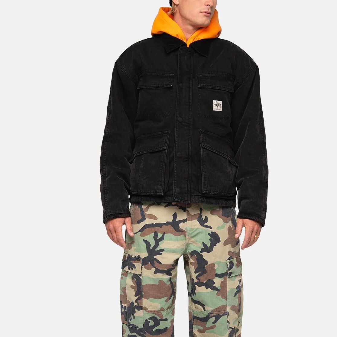 Куртка с камуфляжным узором Stüssy Stussy, хаки — фото 3