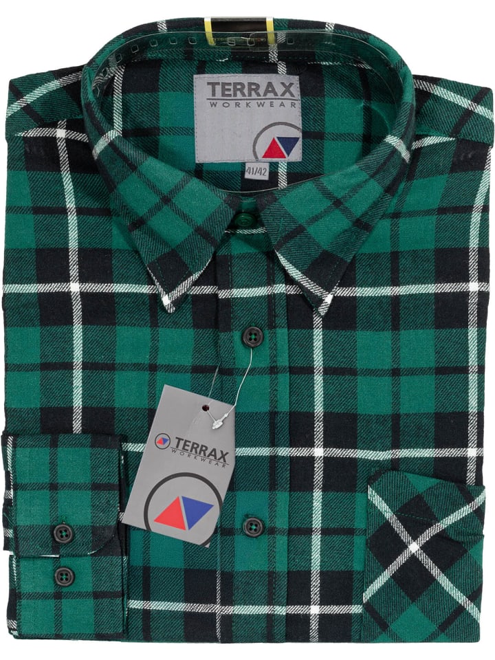 

Рубашка фланелевая TERRAX Clothing 81032-4200, 105 см, зеленого цвета TERRAX