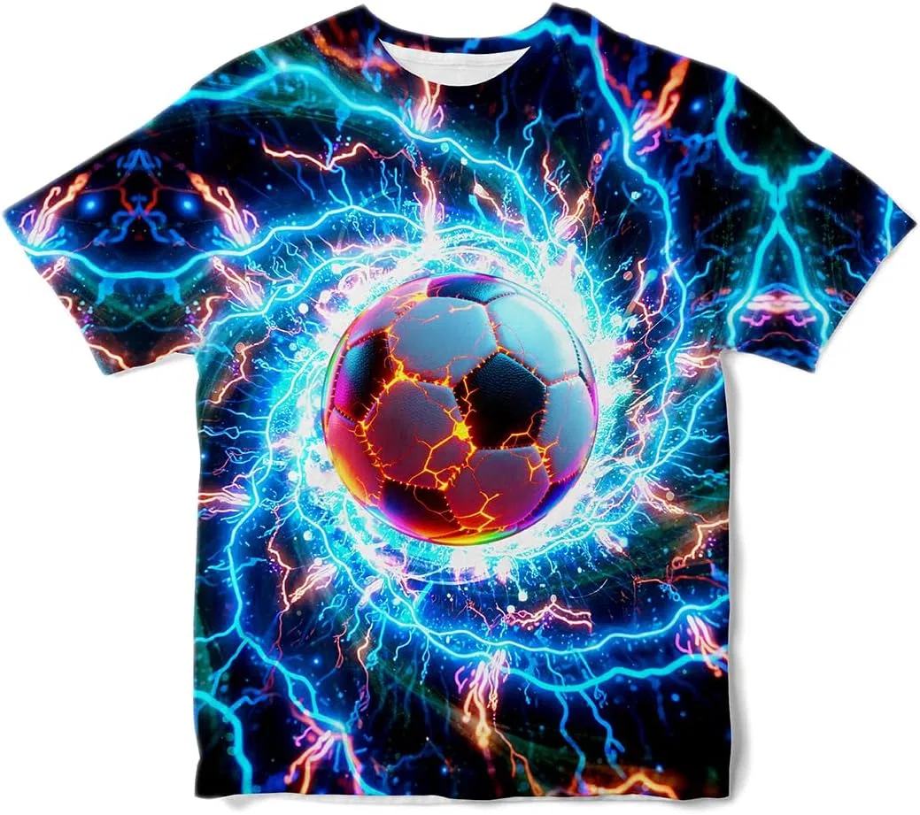 Футболка с коротким рукавом Ldvjkx, Lightning Soccer