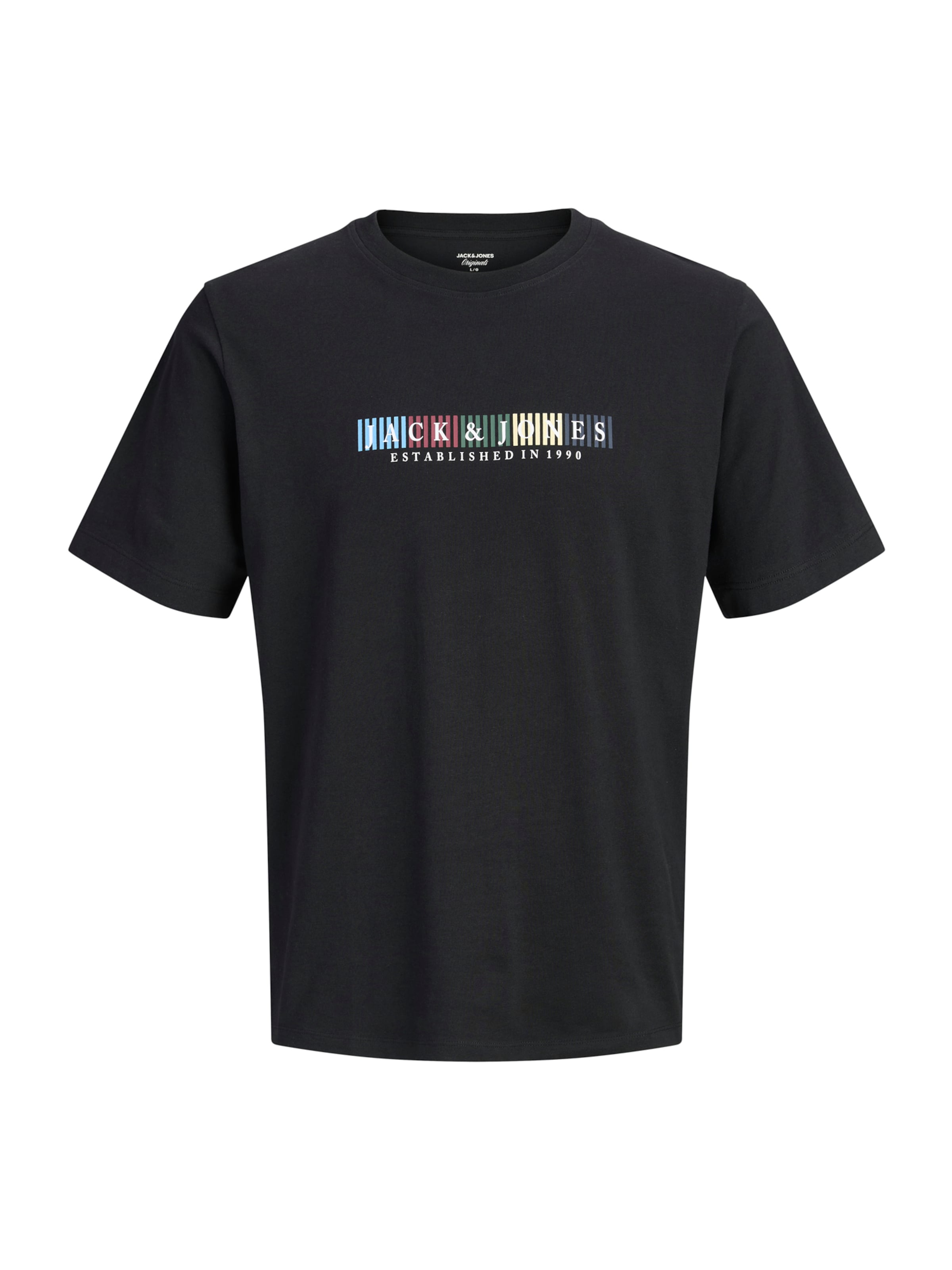 

Jack & Jones Plus Футболка 'JORNantucket' в черном цвете