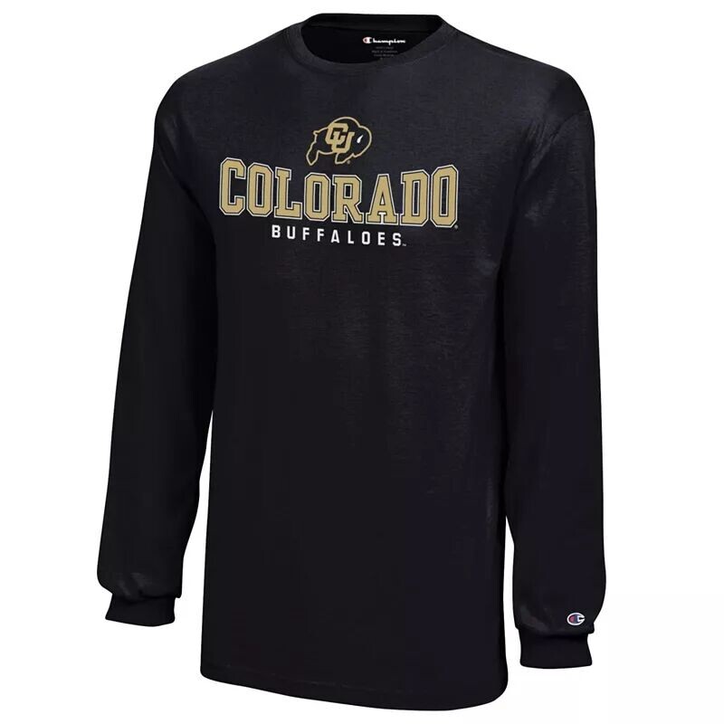 

Черная футболка с длинным рукавом и логотипом Champion Youth Colorado Buffaloes
