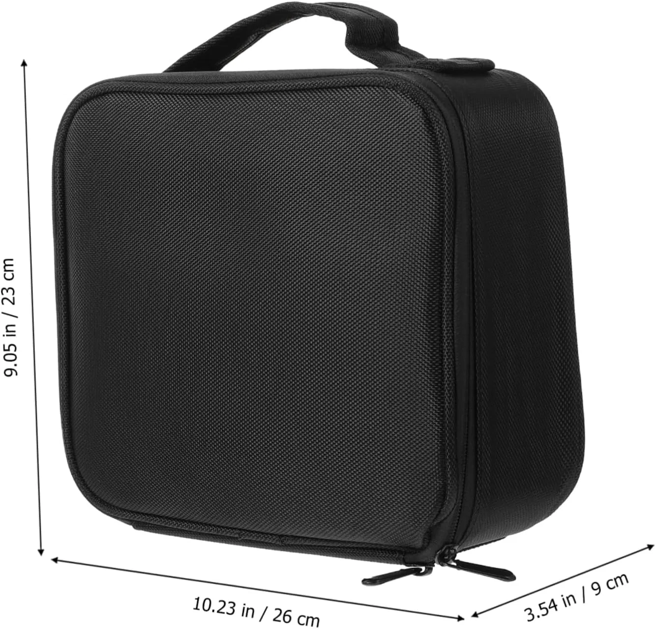Косметичка Mipcase с несколькими отделениями черная 26x23x9 см — фото 3