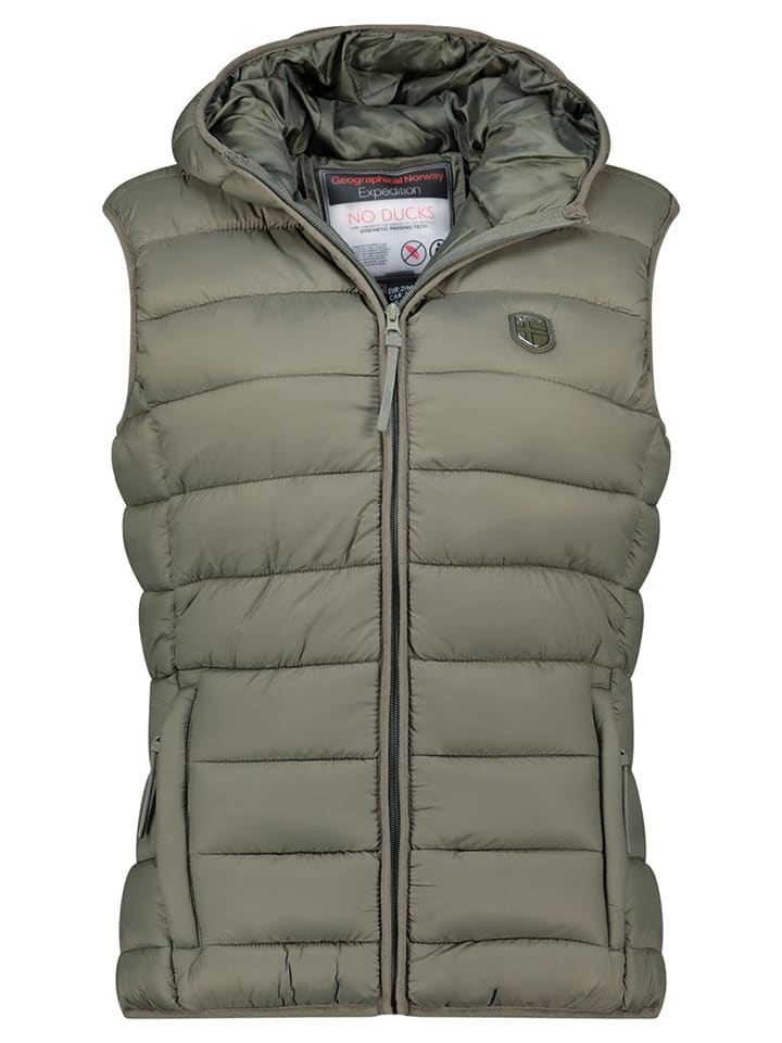 

Geographical Norway Стеганый жилет «Ватикотал» цвета хаки