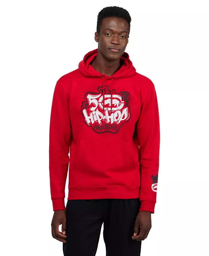 

Мужской лонгслив с капюшоном Say It Spray It Ecko Unltd, красный