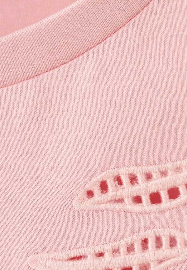 Футболка с детским принтом Mango Kids, Pink — фото 3