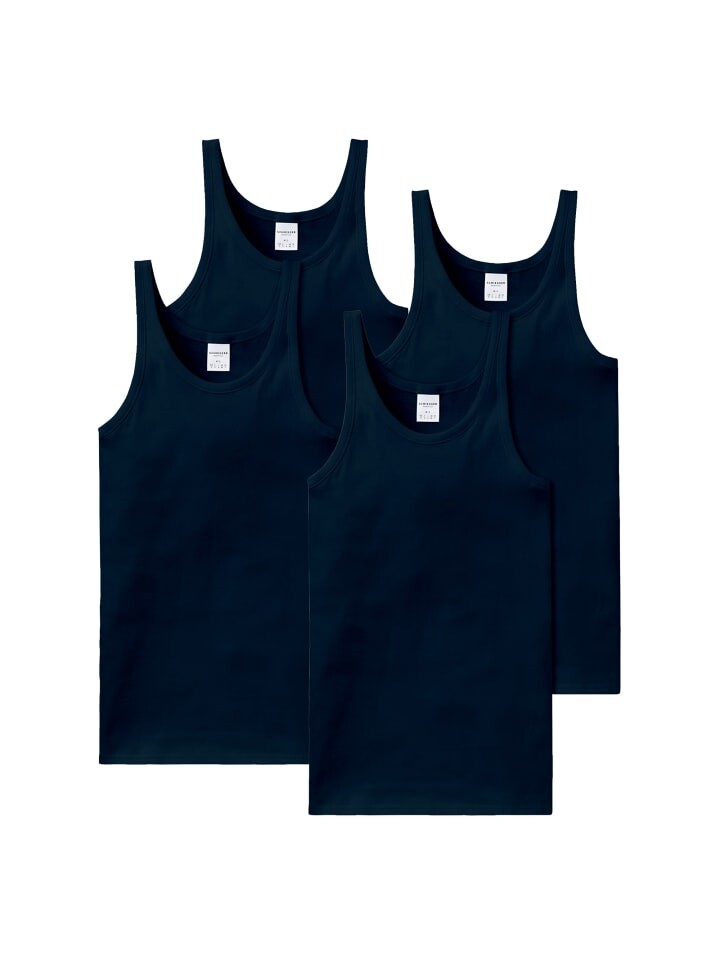 

Майка Schiesser 4er Pack, синий
