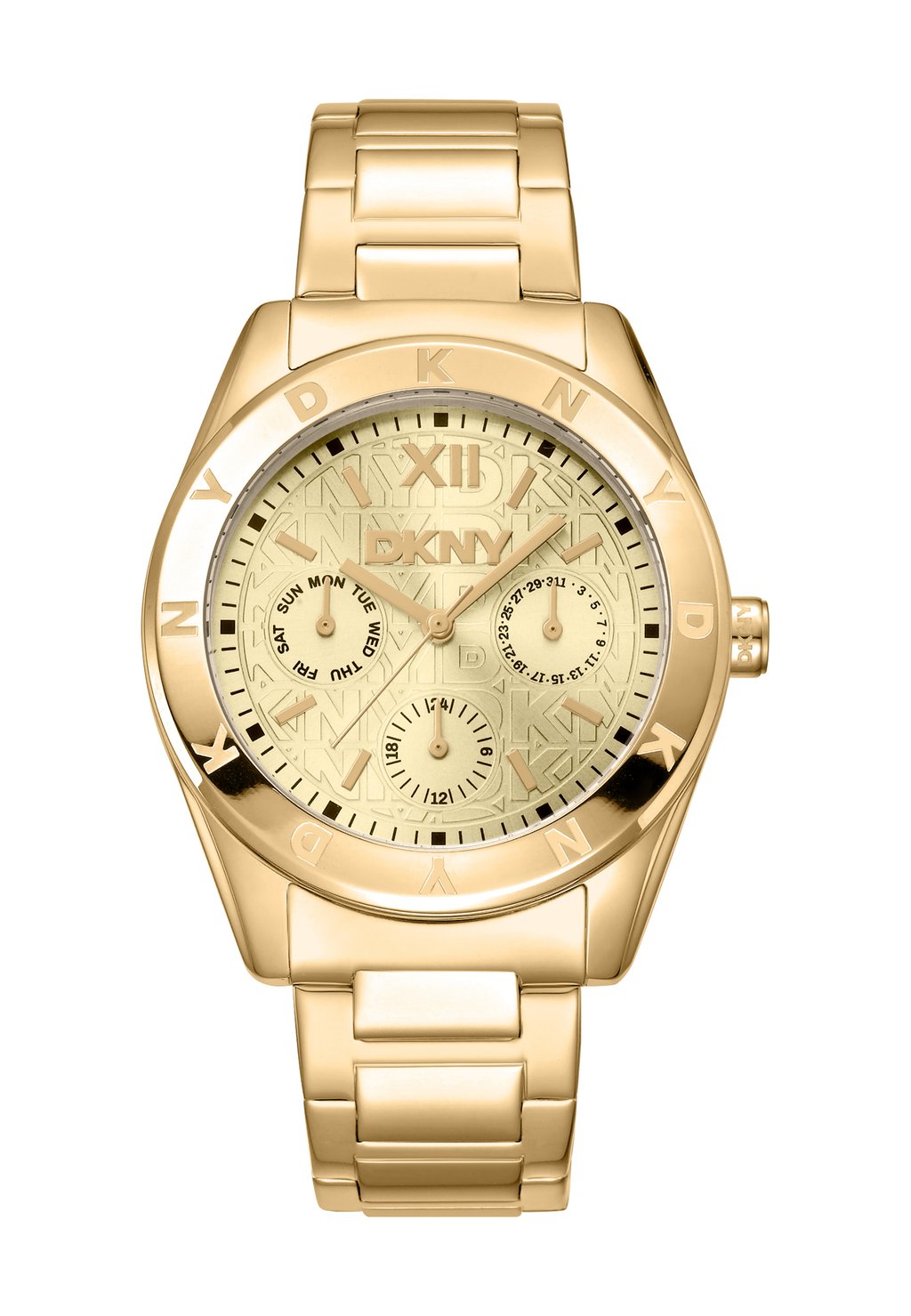 

Часы с хронографом DKNY, золотой