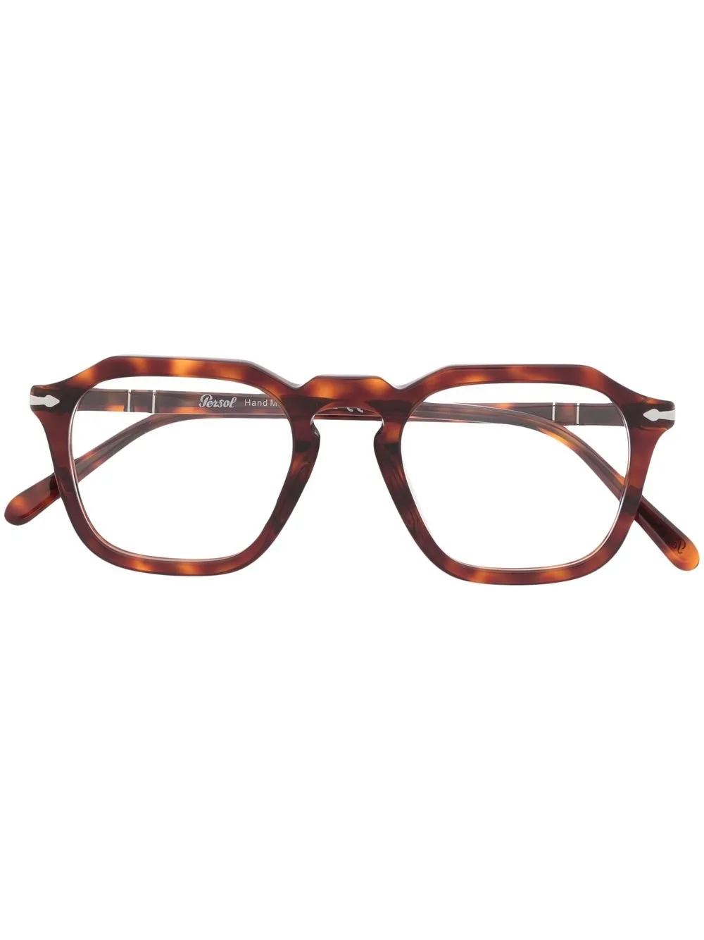 

Очки в квадратной оправе черепаховой расцветки Persol, коричневый