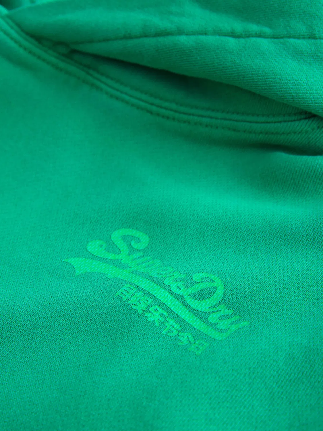 Толстовка Superdry & Co, Green/Neon Green — фото 3