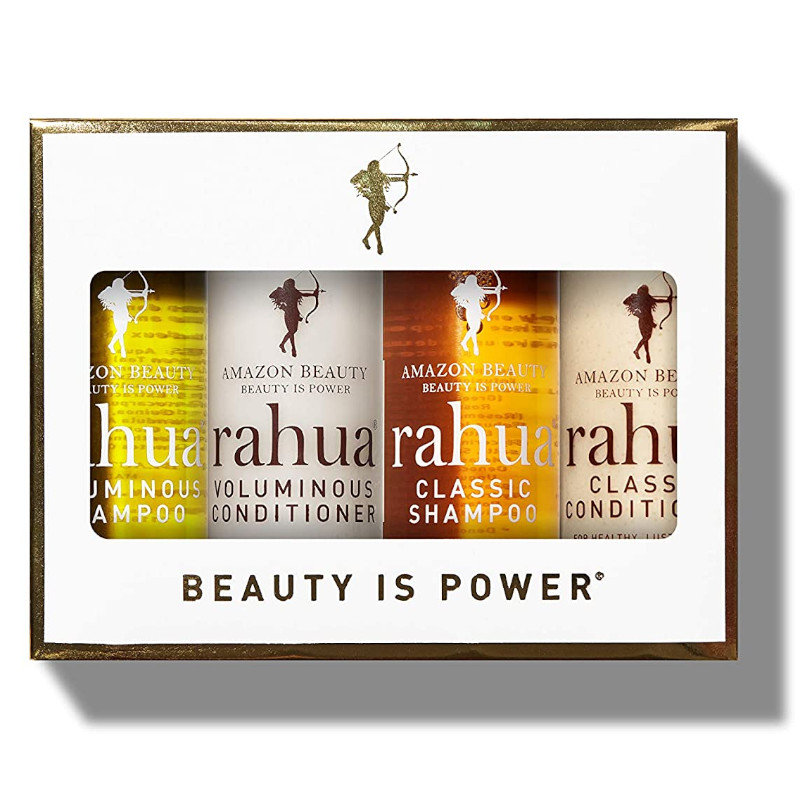 

Дорожный набор Rahua Beauty is Power Hair: шампунь для объема 60 мл + кондиционер для объема 60 мл + питательный шампунь 60 мл + укрепляющий кондиционер 60 мл