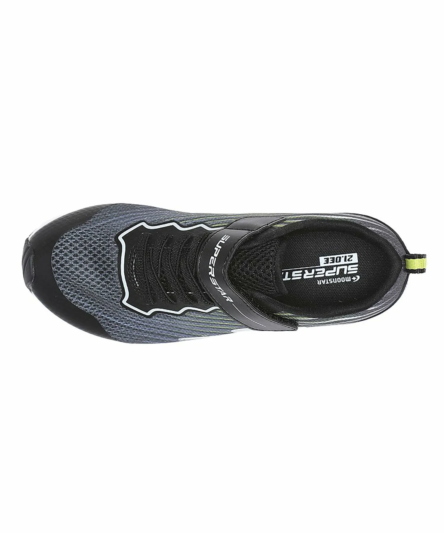 Детские кроссовки MoonStar SS J1246 черного цвета Superstar, black — фото 3