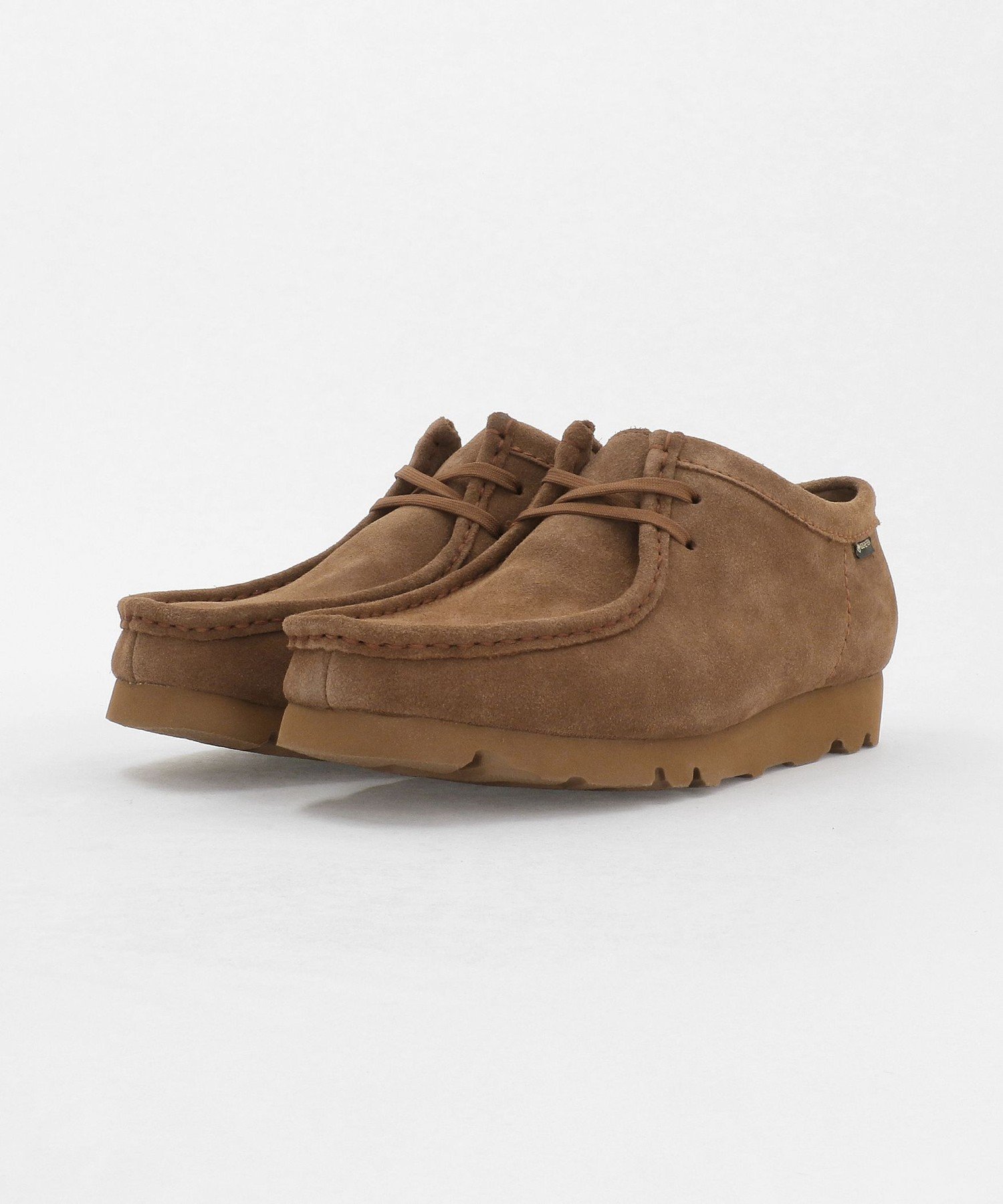 Замшевые туфли Clarks Originals Wallabee GTX Gore-Tex коричневого цвета UNITED ARROWS green label relaxing, MD. BROWN — фото 2