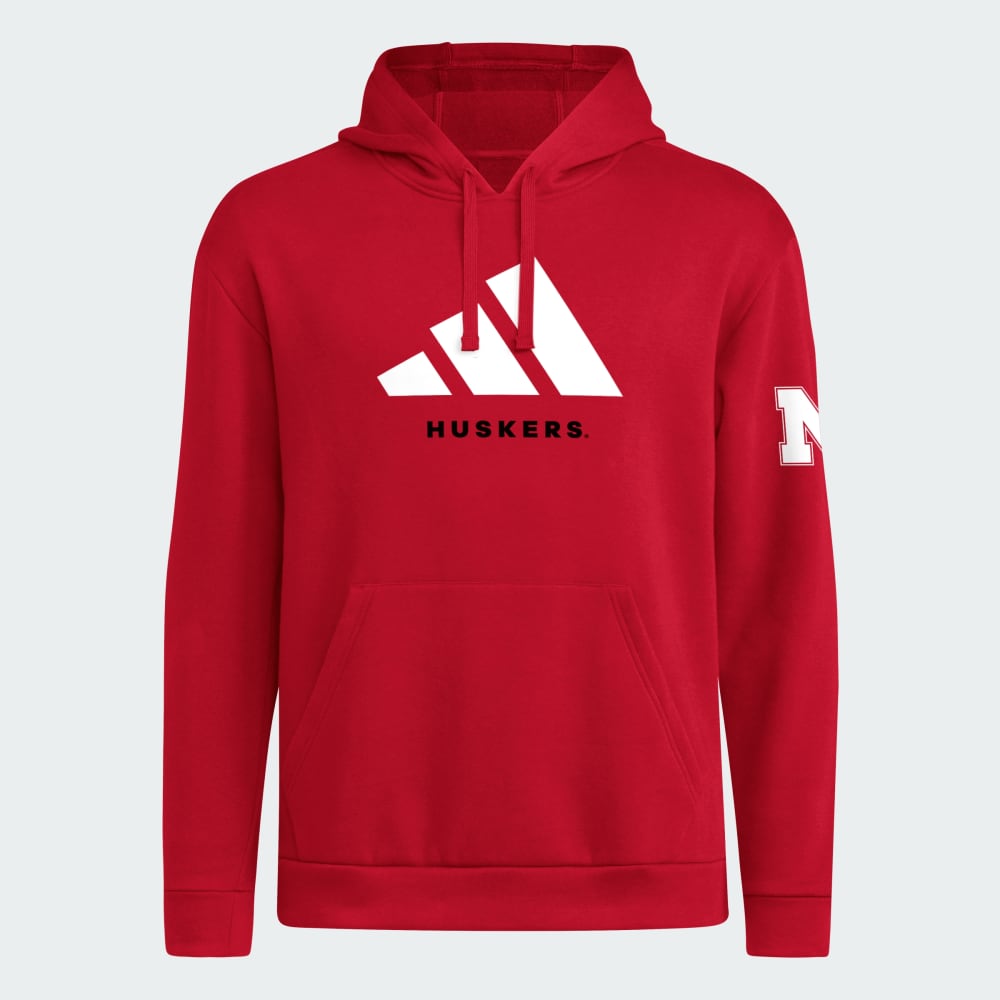 

Худи Adidas Nebraska Cornhuskers adi DNA Fleece Hoodie, цвет Team Power Red/Multi
