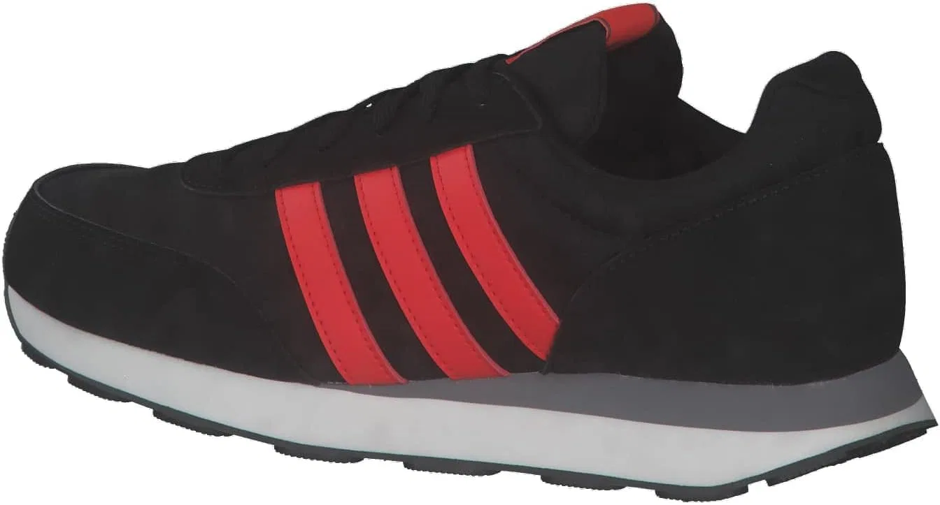 Мужские кроссовки Adidas Run 60s 3.0, низкие (не для футбола), Core Black Bright Red Blue Fus — фото 4
