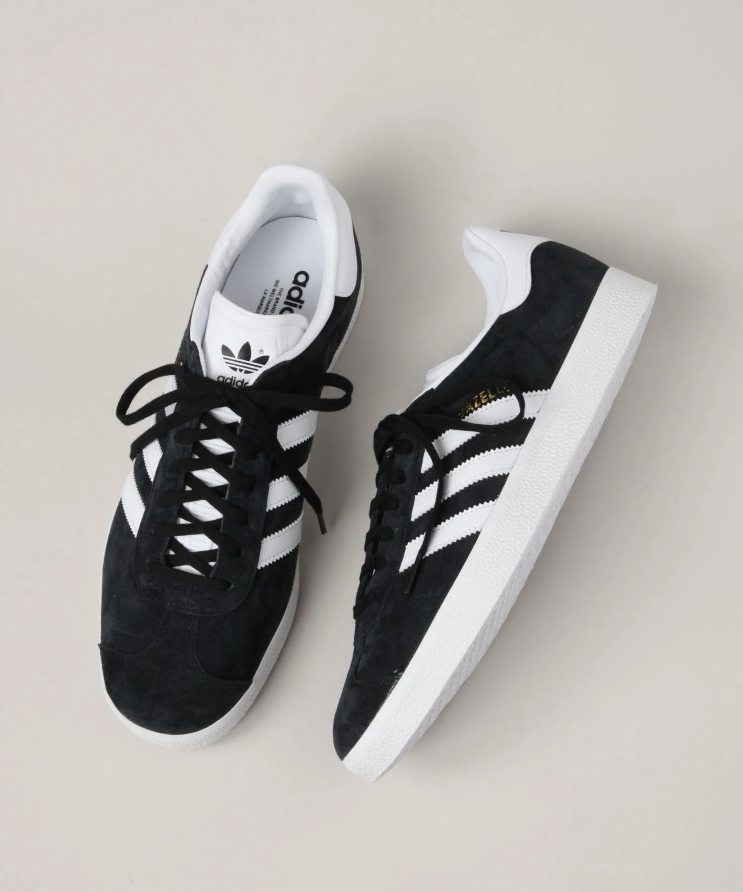 Мужские кроссовки adidas GAZELLE чёрные — фото 3