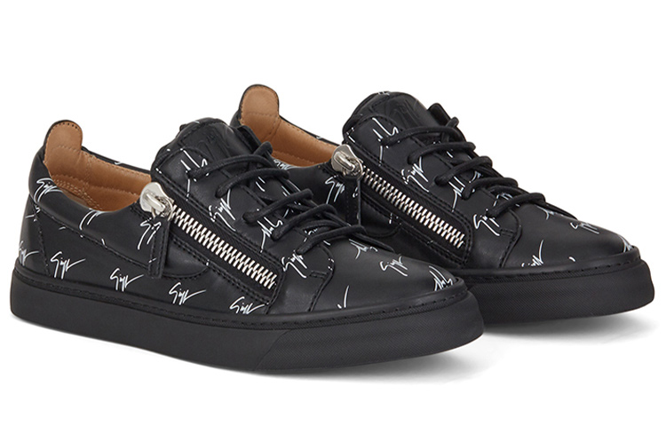 /GZ Low-Top Стильные скейтерские туфли Женские Черные Giuseppe Zanotti — фото 3