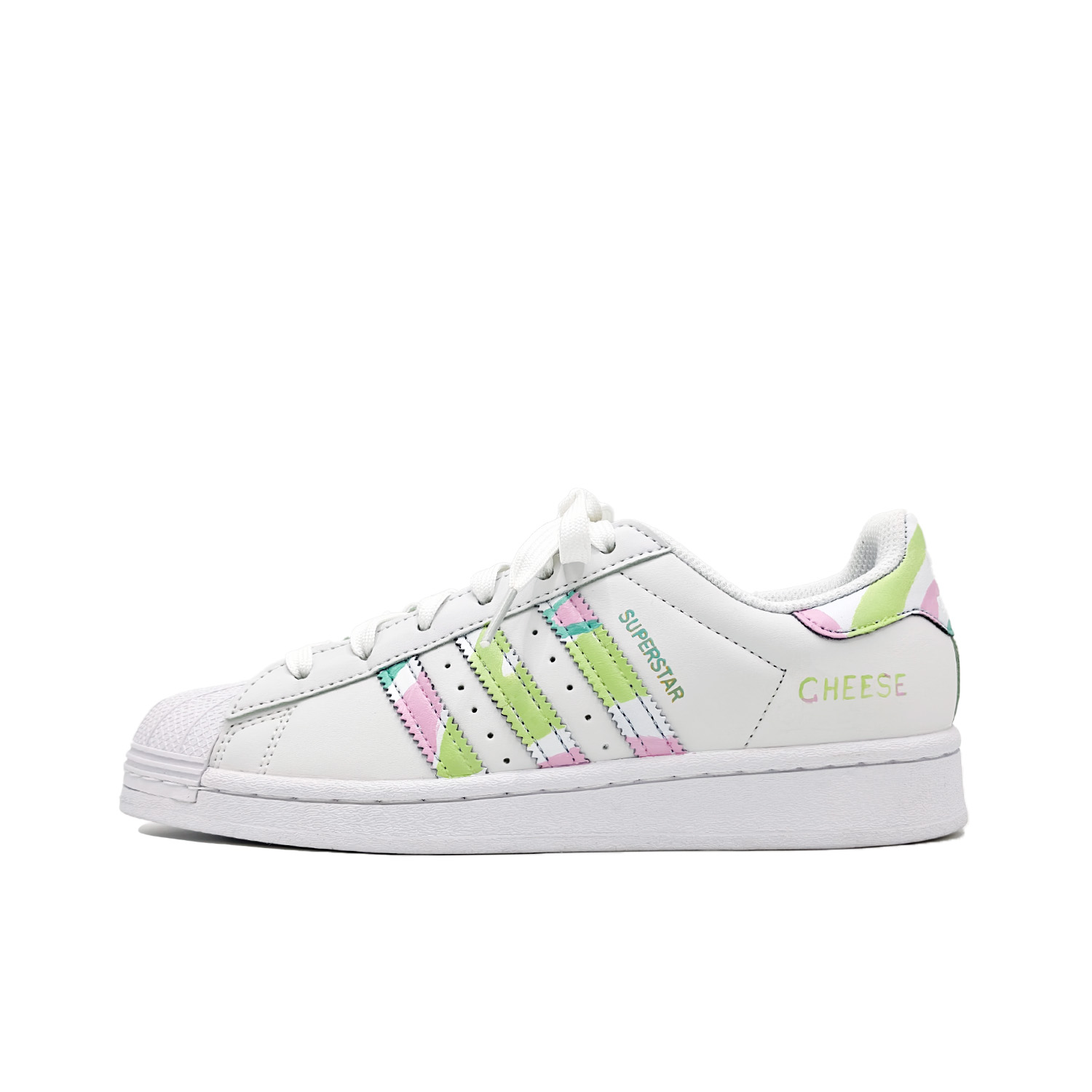 

Adidas Originals SUPERSTAR Neon Resonance устойчивые к истиранию низкие скейтбордские кроссовки унисекс белый - белый, цвет White