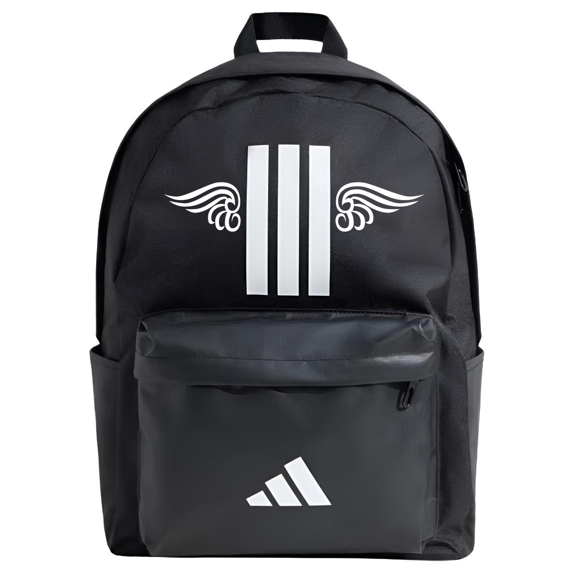 

Adidas Бежевый рюкзак унисекс с белой печатью, Wings