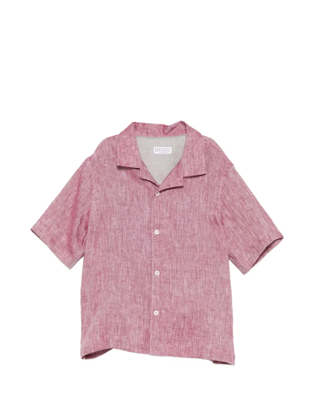 Рубашка на пуговицах Brunello Cucinelli Kids, красный