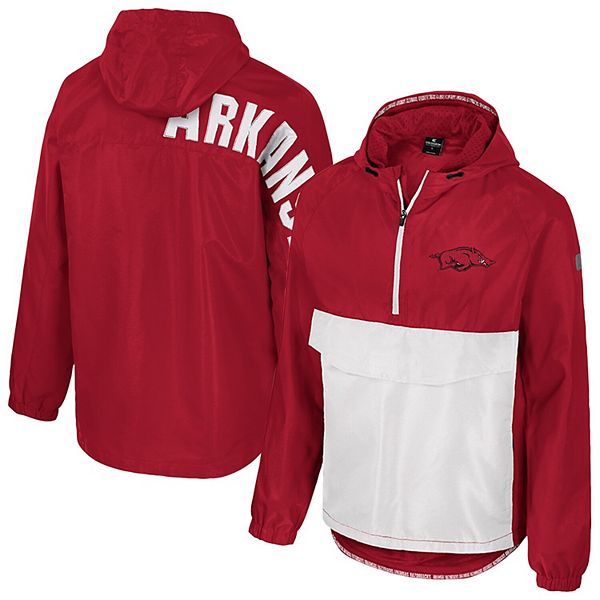 

Мужская куртка-анорак half-zip reloaded arkansas razorbacks cardinal Colosseum