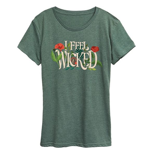

Футболка с принтом Wicked for Good Elphaba I Feel Wicked Licensed Character, Heather Juniper