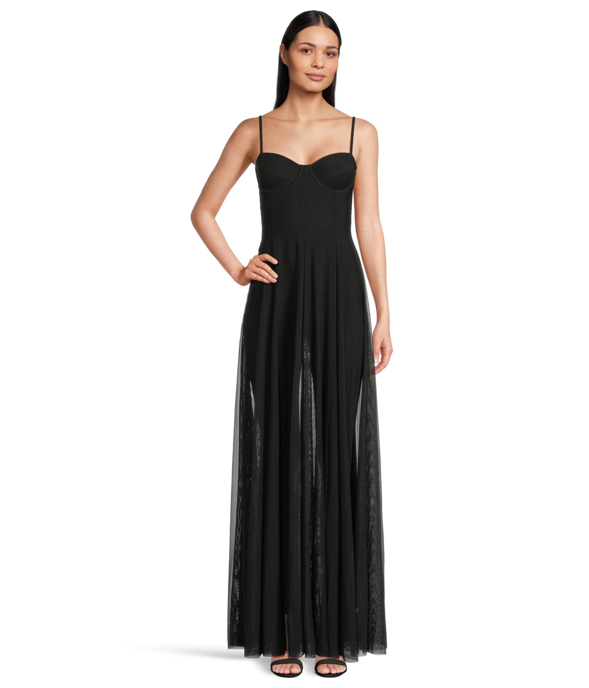 

Платье Norma Kamali Underwire Gown With Catsuit, черный
