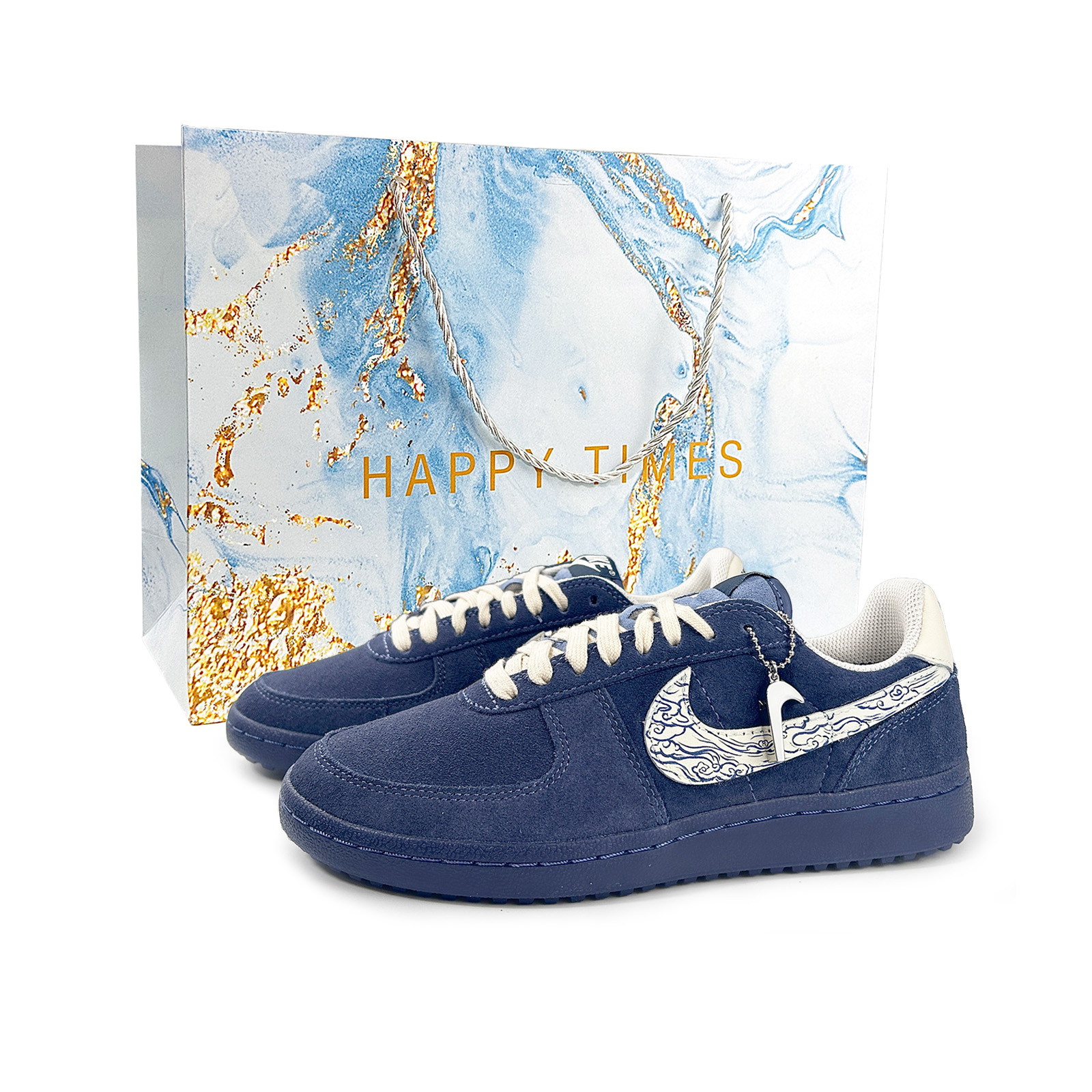 

Nike Кроссовки Field General Auscious Clouds Of The Vast Sea, легкие, низкие, для скейтбординга, мужские, королевского синего цвета