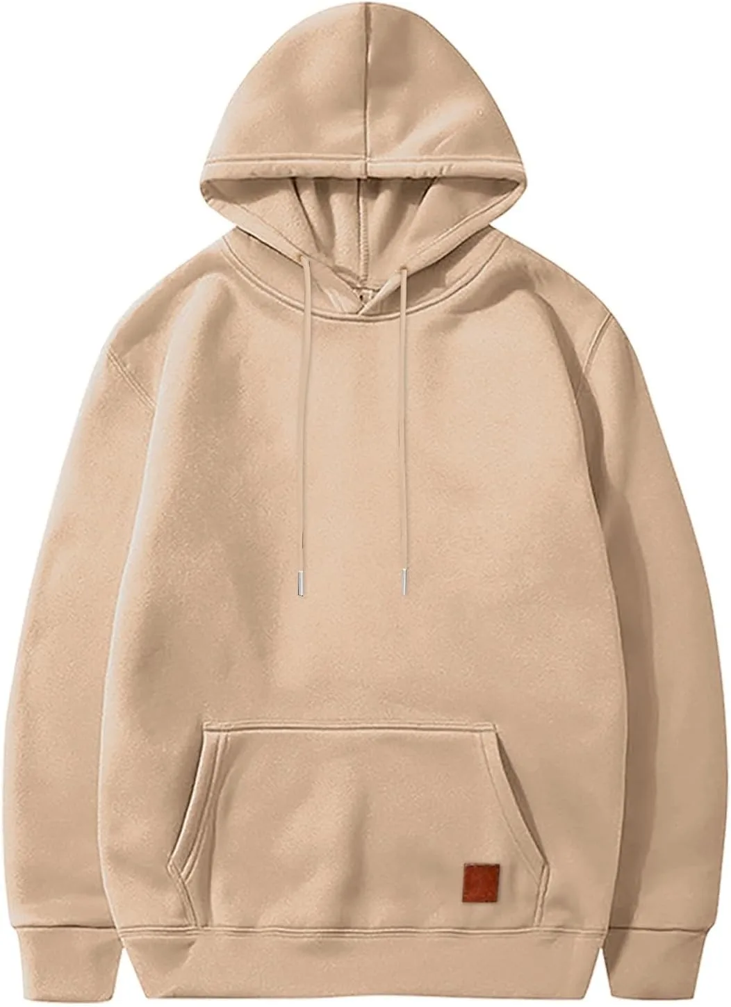Мужская толстовка с капюшоном Fleece Casual, свободного кроя, легкая, с карманами — фото 2
