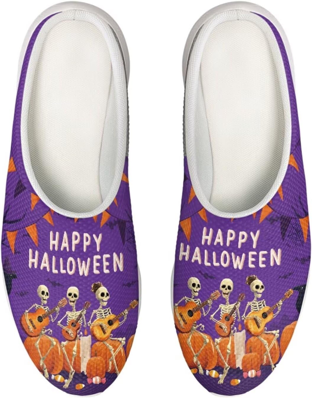 

Садовые сабо Forchrinse Colorful Butterfly унисекс для взрослых, для мужчин и женщин, тапочки-мюли для прогулок, удобные тапочки, пляжные сандалии, легкие, Halloween Skull