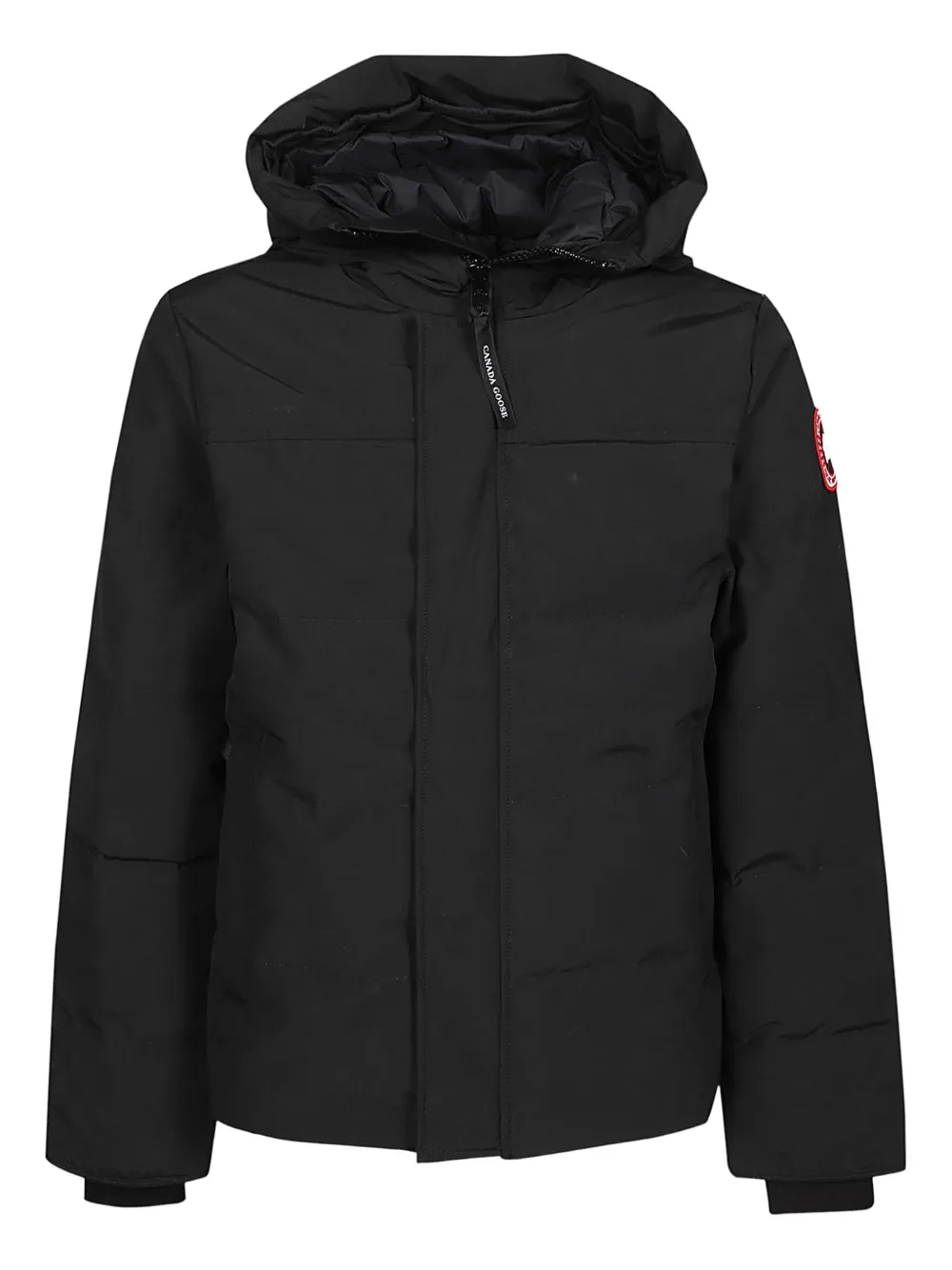 

Стеганое пальто с капюшоном Canada Goose, черный