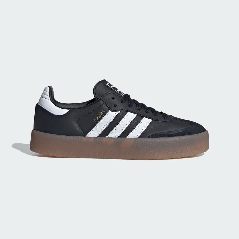 

Кроссовки Adidas SAMBAE, цвет Black/White/Gold Metallic