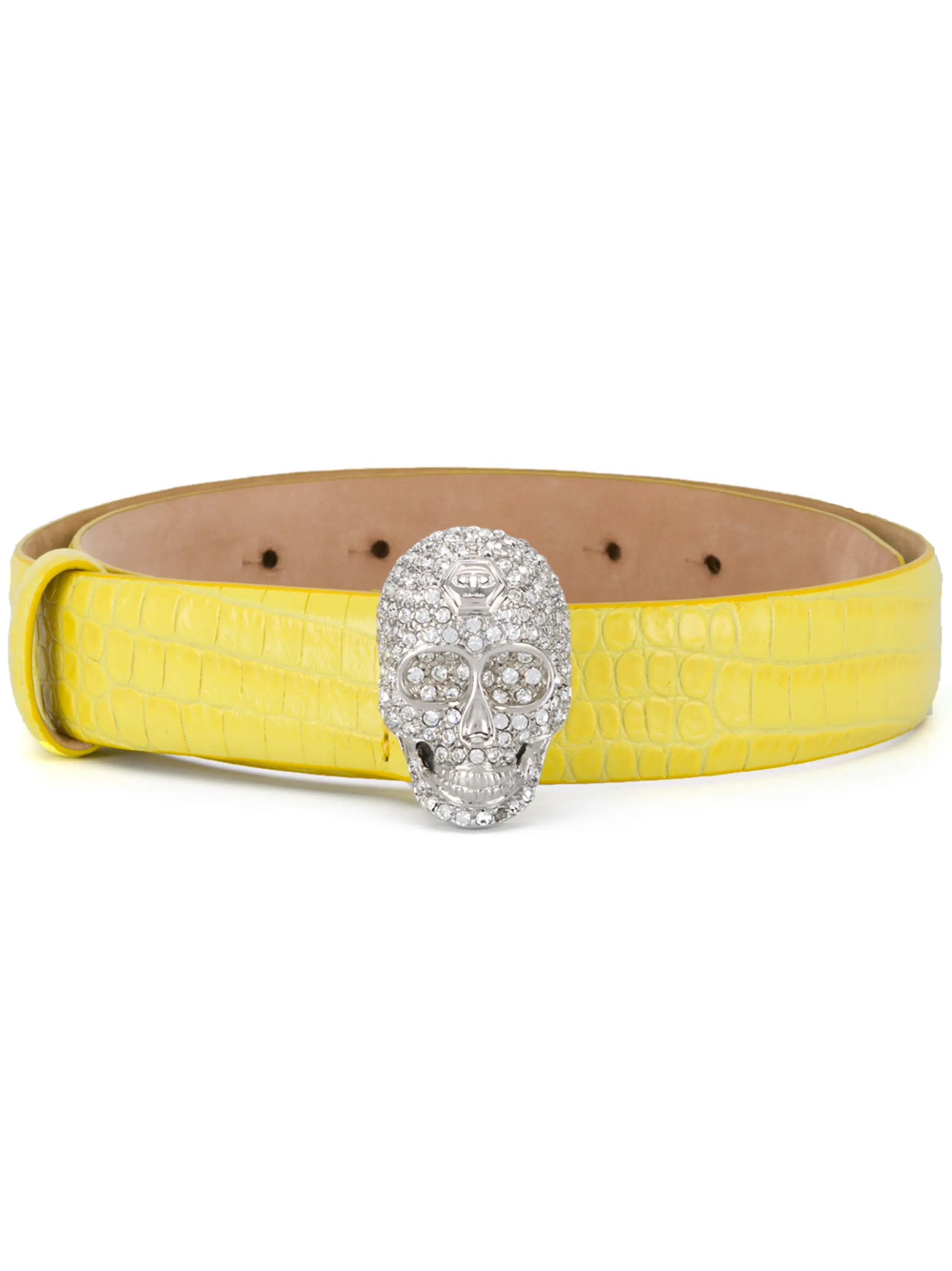 

Ремень с декором Skull Philipp Plein, желтый