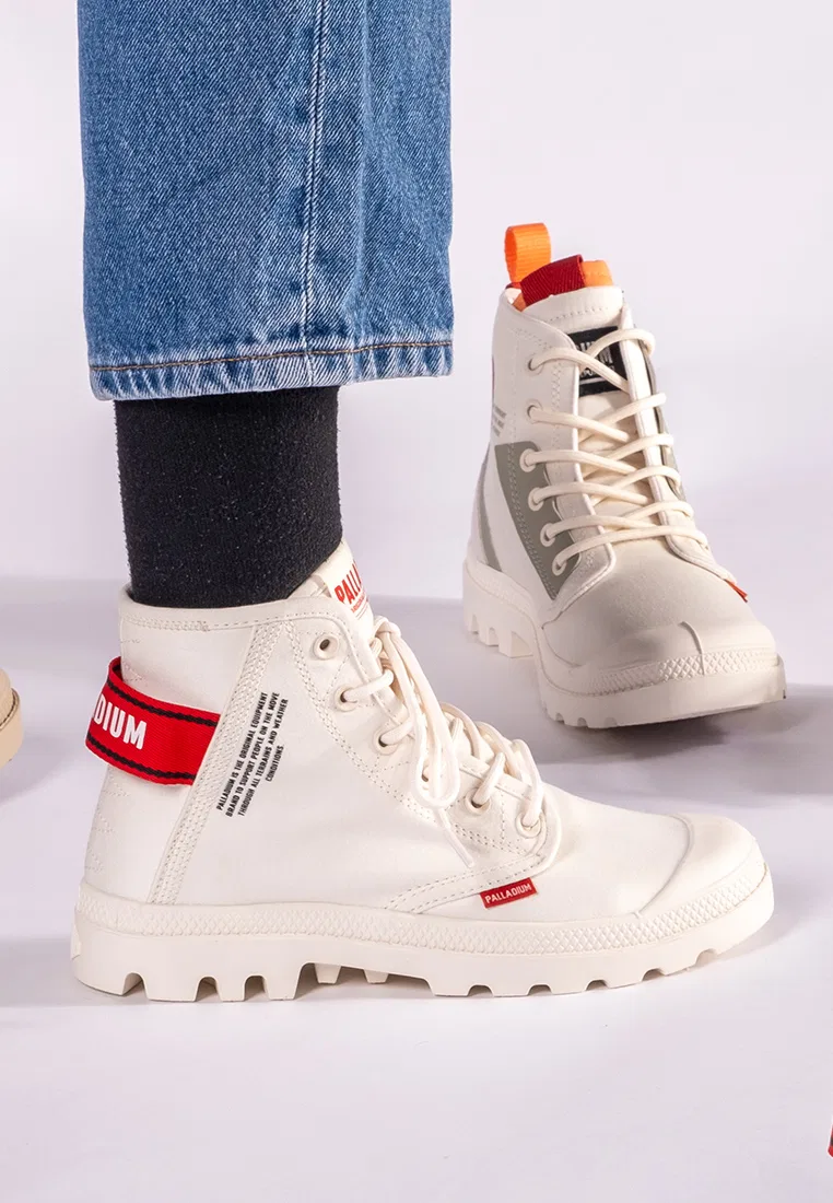 Ботинки женские, высокие, парусиновые, модель PAMPA HI DARE II, UNISEX, черные Palladium — фото 2