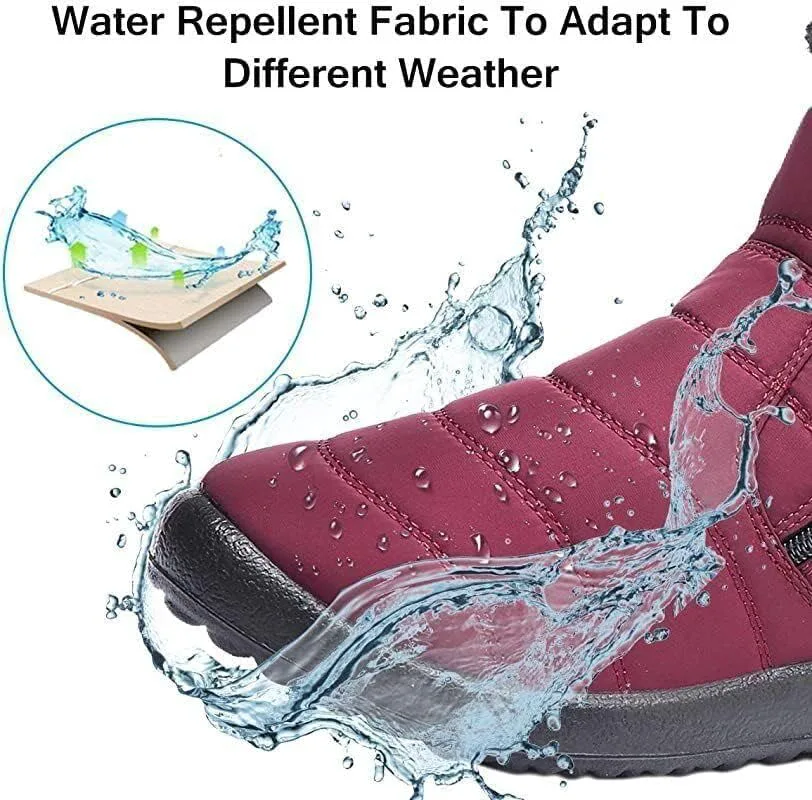 Зимние ботинки Boojoy Boojoy Waterproof Slip-on для улицы и снега (черные, 12) Sopaeduon, серый — фото 3