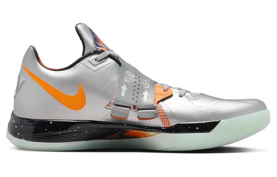 Nike KD 4 "All Star - Galaxy" 2024, чёрный серебристый — фото 2