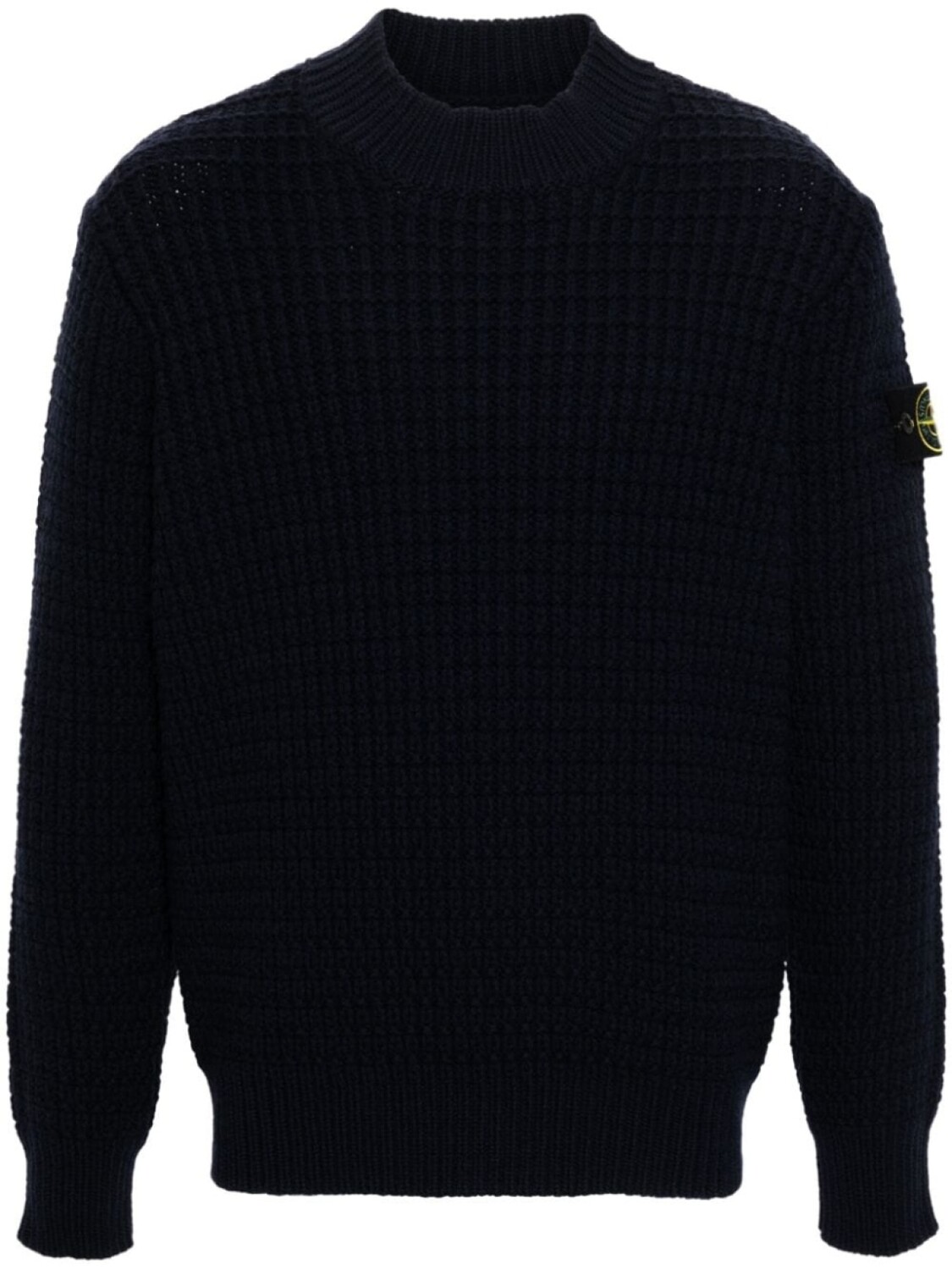 

Stone Island джемпер крупной вязки с нашивкой Compass, синий