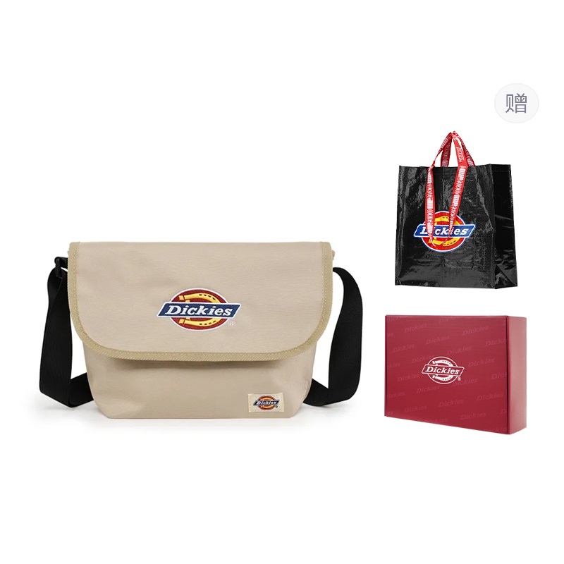 

Dickies Полиэстеровый мессенджер через плечо унисекс черный хаки экрю серый белый, Khaki DK-C035[Box+Shopping Bag]