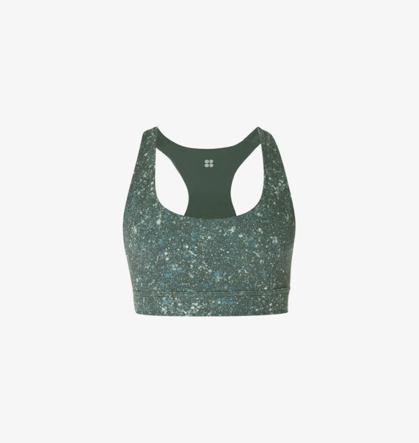 

Супермягкий двусторонний бюстгальтер для йоги из эластичной ткани Sweaty Betty, зеленый
