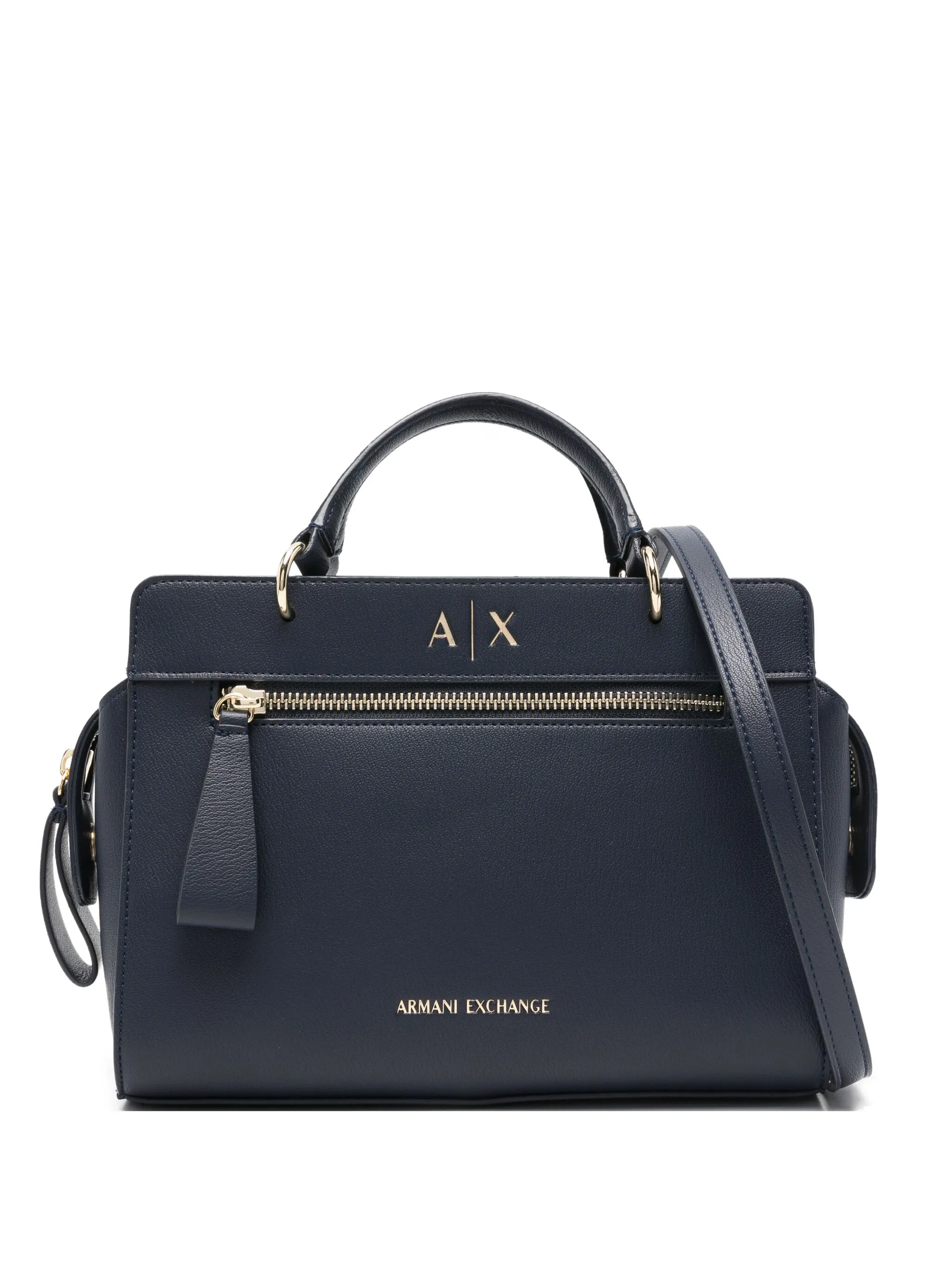 

Сумка-сэтчел на молнии Armani Exchange, синий