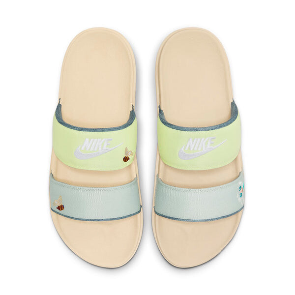 Тапочки offcourt duo slide 'dandy dandelions' Nike, белый — фото 3