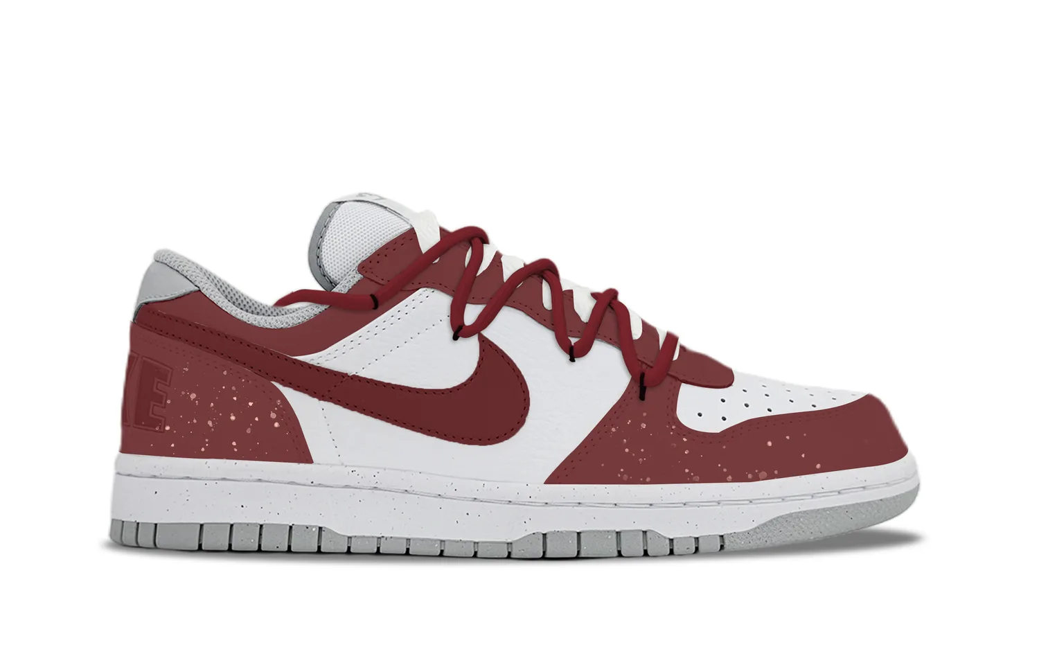 Nike Кроссовки для скейтбординга мужские low top, устойчивые к истиранию, дышащие, красные и белые — фото 3