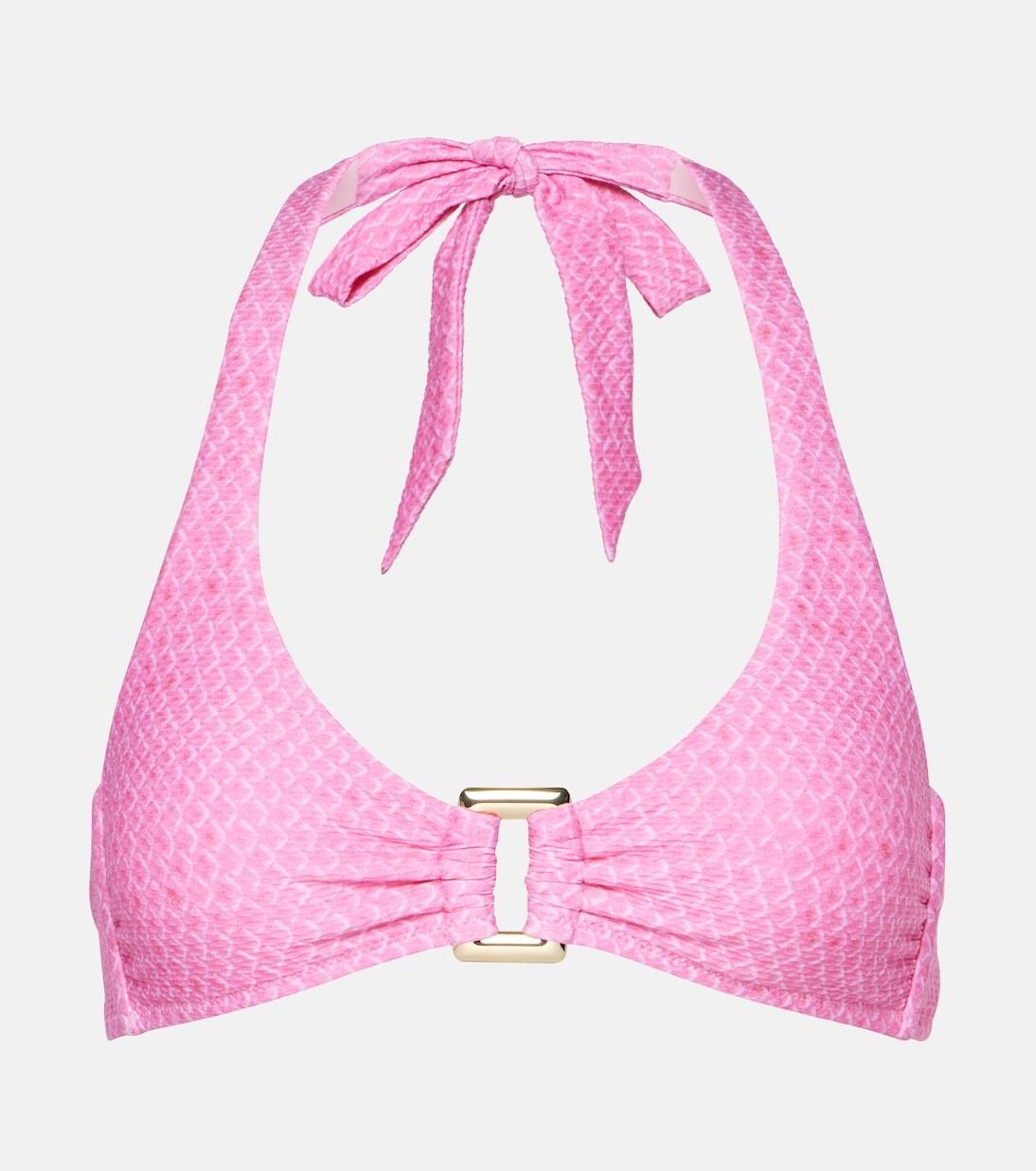 

Прямоугольный лиф бикини guana island Heidi Klein, розовый