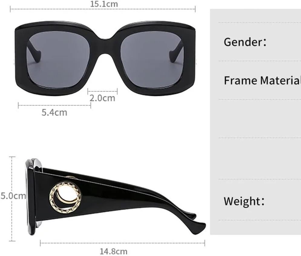 

Большие солнцезащитные очки для женщин в винтажном стиле, мужские солнцезащитные очки, защита от УФ-излучения UV400, роскошные женские очки TKKTLLT, Pink