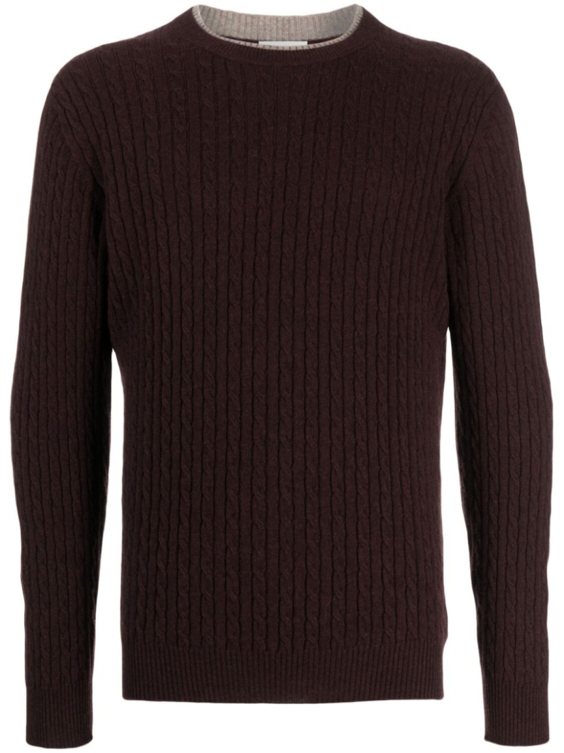 

Кашемировый джемпер фактурной вязки Johnstons of Elgin, красный