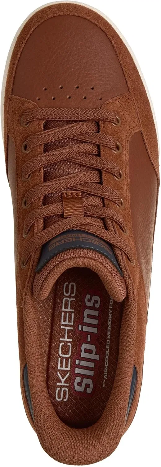 Мужские кроссовки Skechers Recoil Persius, Pigskin Brown Pu Natural Leather — фото 3