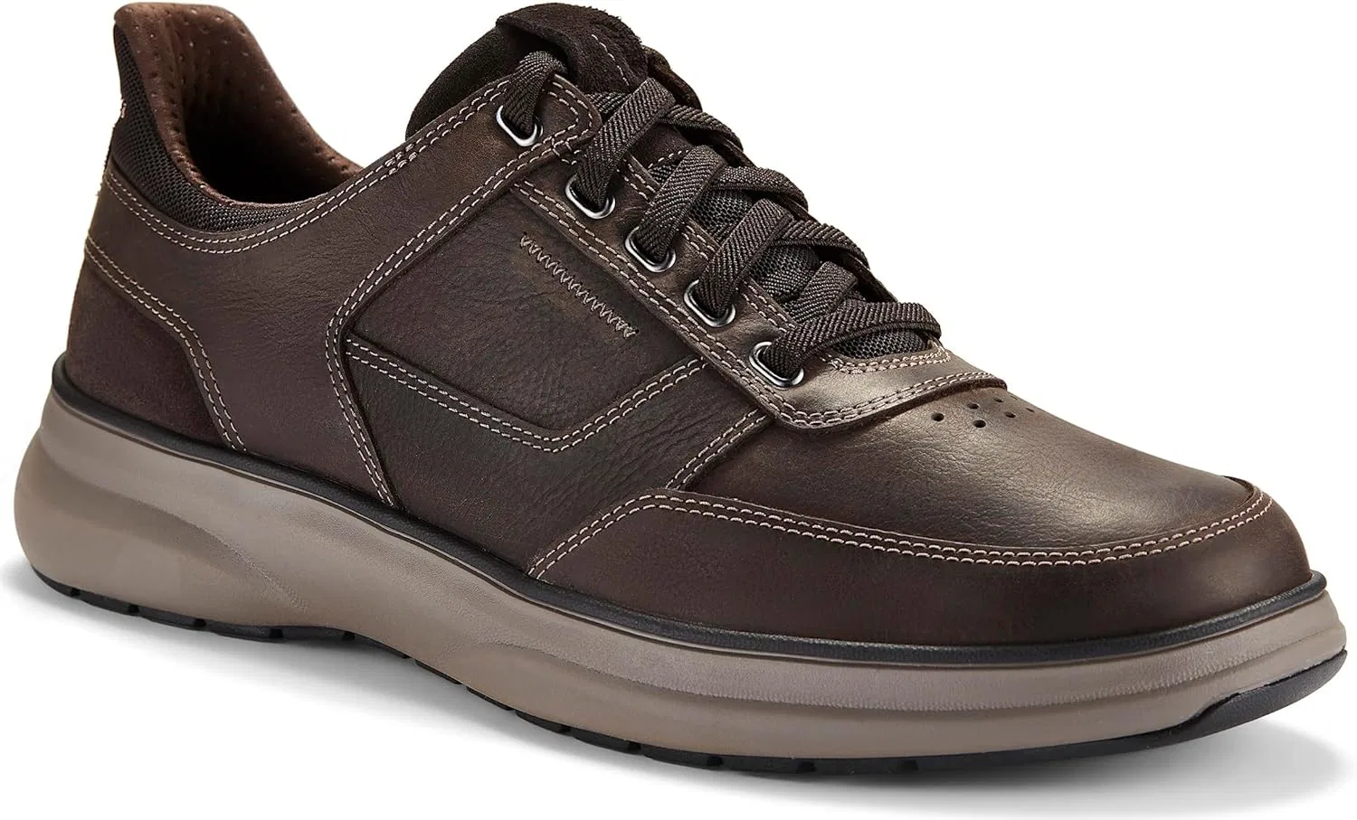 Кроссовки модные Clarks Mullan Easy, темно-коричневая кожа