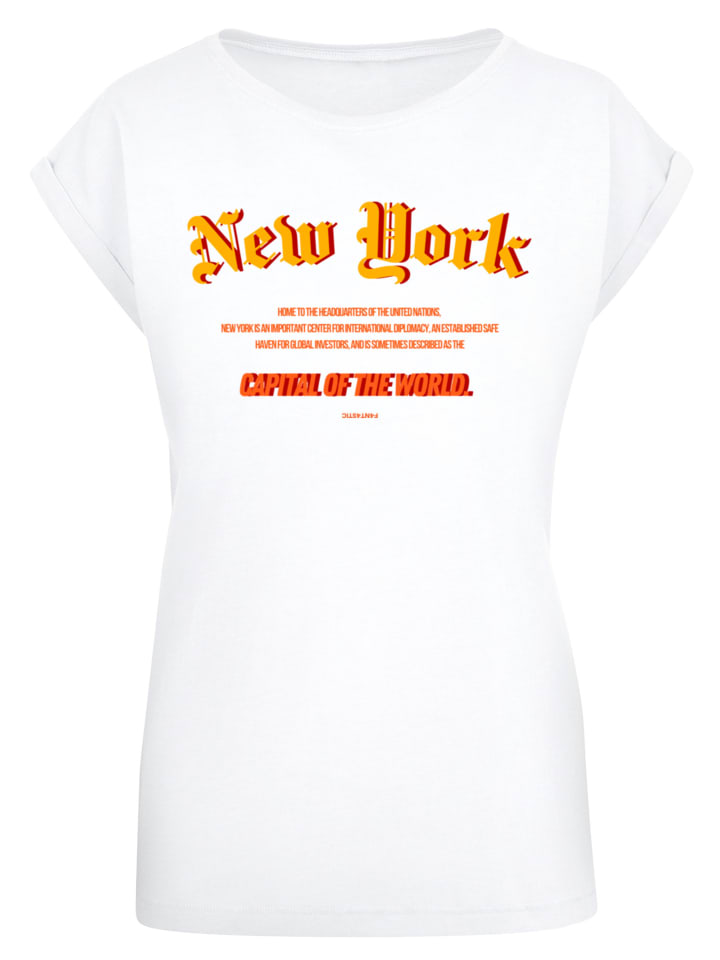 

F4NT4STIC Футболка New York с коротким рукавом, белая, Белый, F4NT4STIC Футболка New York с коротким рукавом, белая