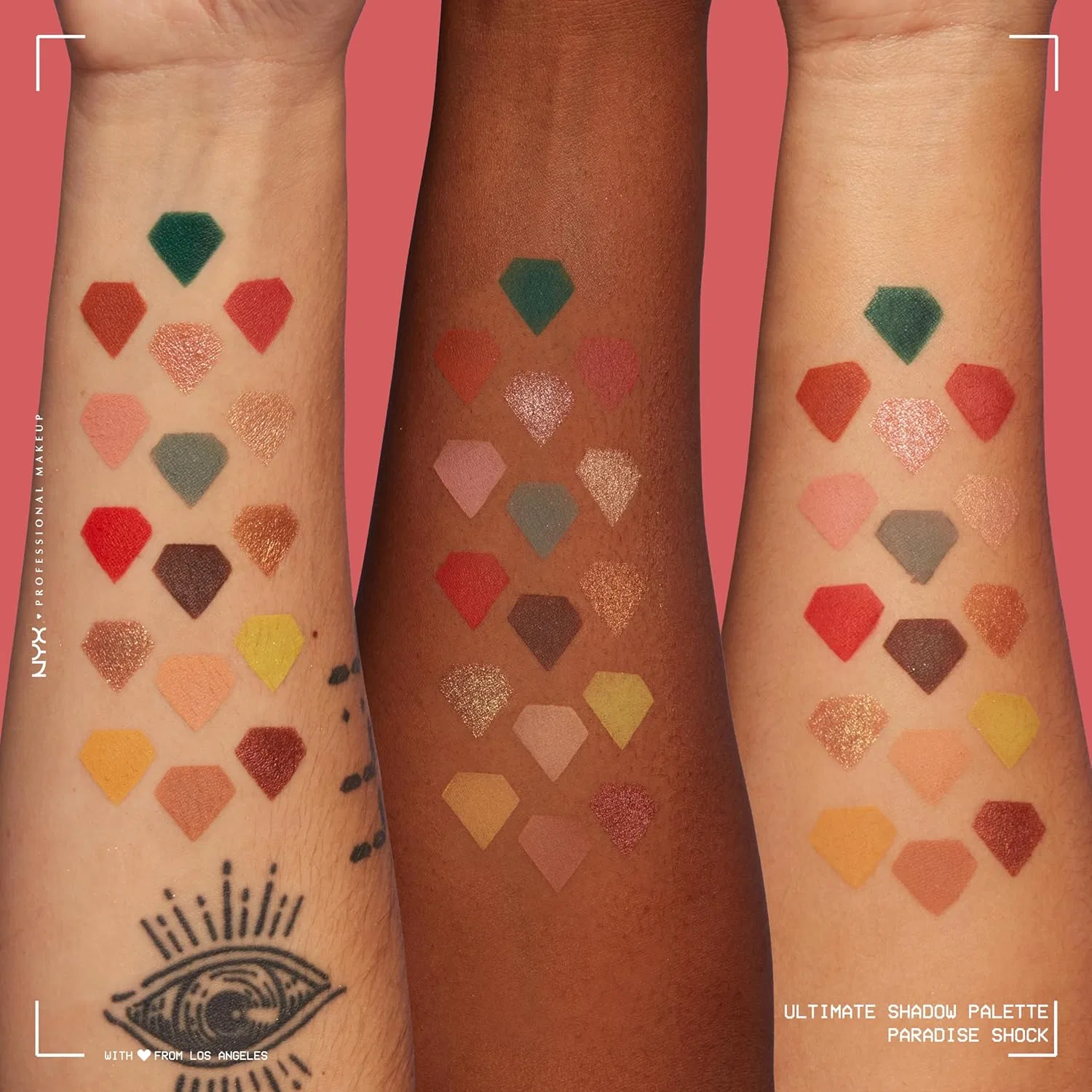 Палетка теней для век «Ultimate Shadow - Tropic Shock» с 16 оттенками от NYX Professional Makeup Nyx Professional Makeup, Tropic Shock — фото 4