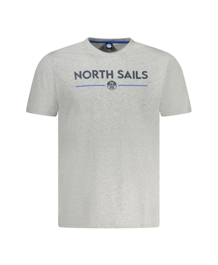 

Мужская футболка из серого хлопка North Sails, серый