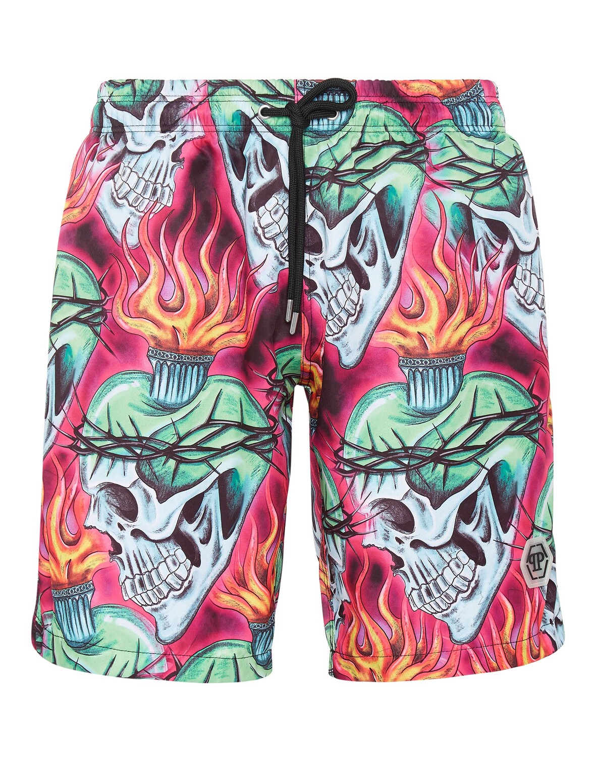 

Шорты для плавания Love Tattoo Philipp Plein, цвет Black / Green